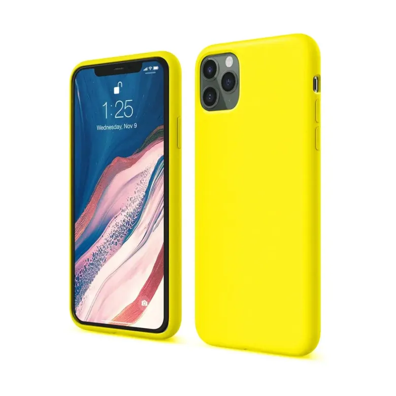 Apple iPhone 11 Pro Kılıf First Silikon - Sarı