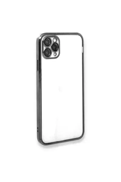Apple iPhone 11 Pro Kılıf Razer Lensli Silikon - Gümüş