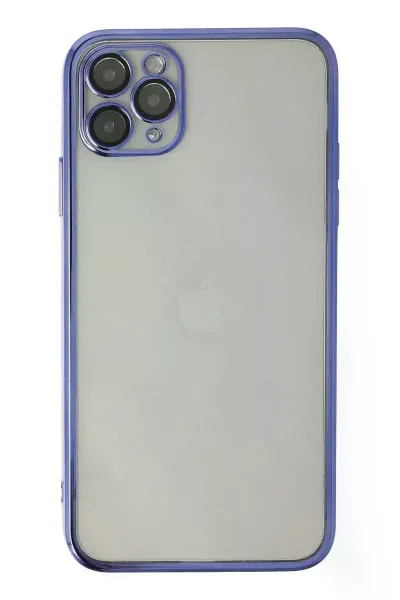 Apple iPhone 11 Pro Kılıf Razer Lensli Silikon - Mor