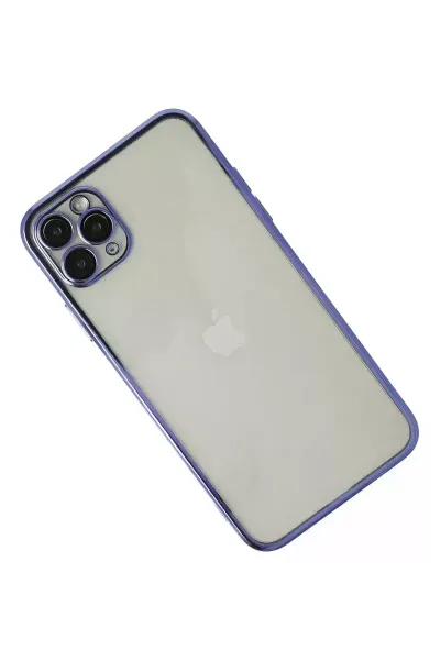Apple iPhone 11 Pro Kılıf Razer Lensli Silikon - Mor