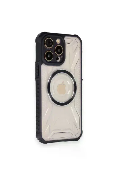 Apple iPhone 12 Pro Kılıf Prag Magneticsafe Kapak - Siyah