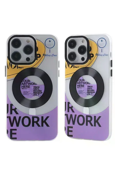 Apple iPhone 12 Pro Max Kılıf Apollo Magneticsafe Desenli Kapak - Apollo Şeffaf - 6