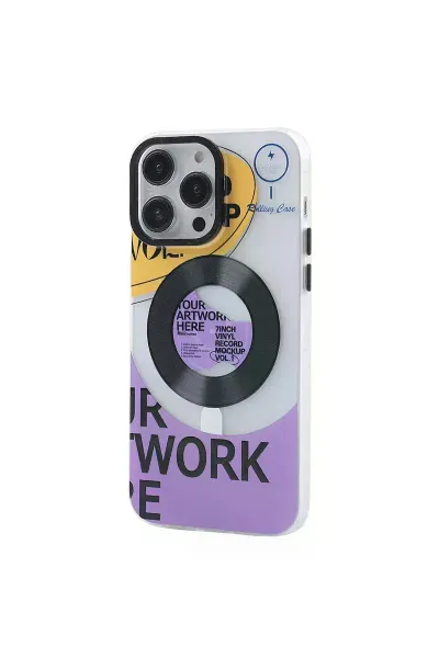 Apple iPhone 12 Pro Max Kılıf Apollo Magneticsafe Desenli Kapak - Apollo Şeffaf - 6