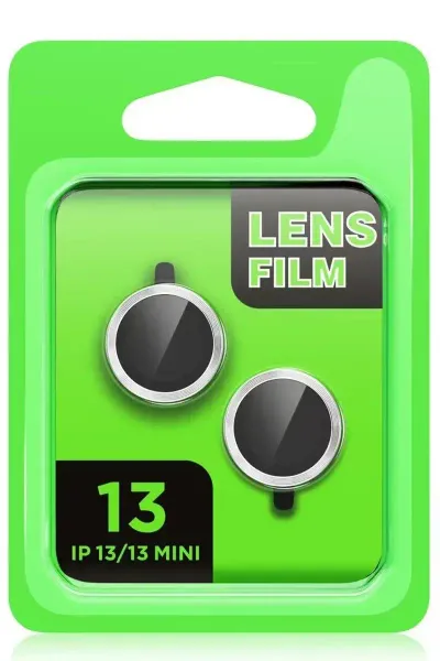Apple iPhone 13 Mini Raze Metal Kamera Lens - Pembe