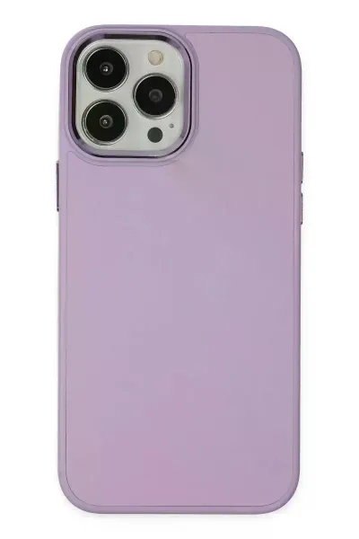 Apple iPhone 13 Pro Kılıf Asya Deri Silikon - Lila