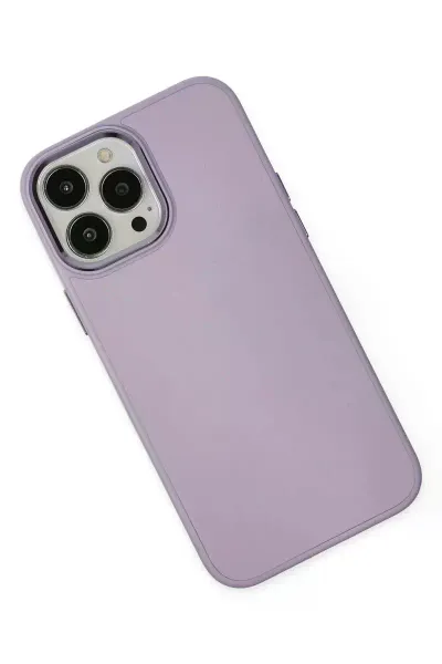 Apple iPhone 13 Pro Kılıf Asya Deri Silikon - Lila