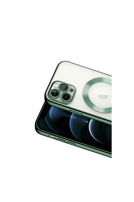 Apple iPhone 13 Pro Kılıf Kross Magneticsafe Kapak - Koyu Yeşil