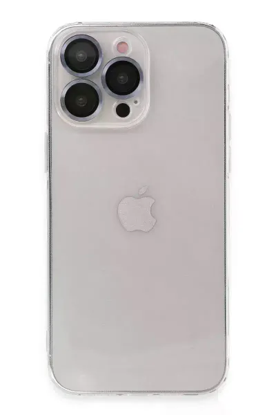 Apple iPhone 13 Pro Max Kılıf Luko Lens Silikon - Sierra Blue