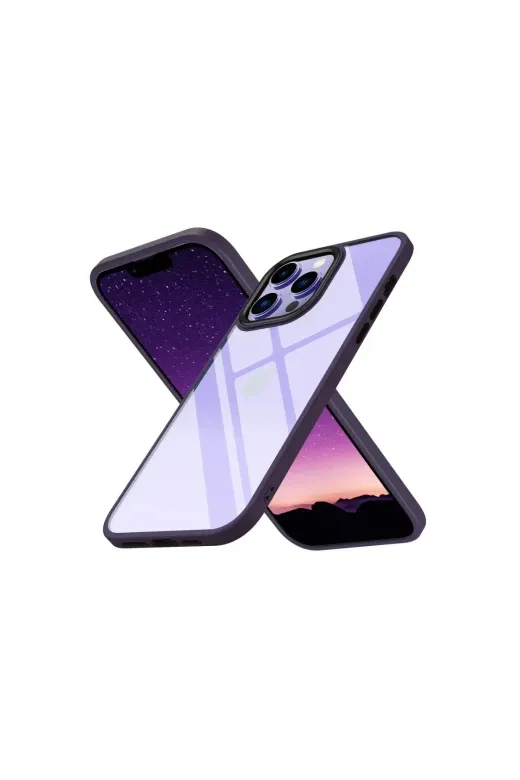 Apple iPhone 13 Pro Max Kılıf Power Silikon - Mor