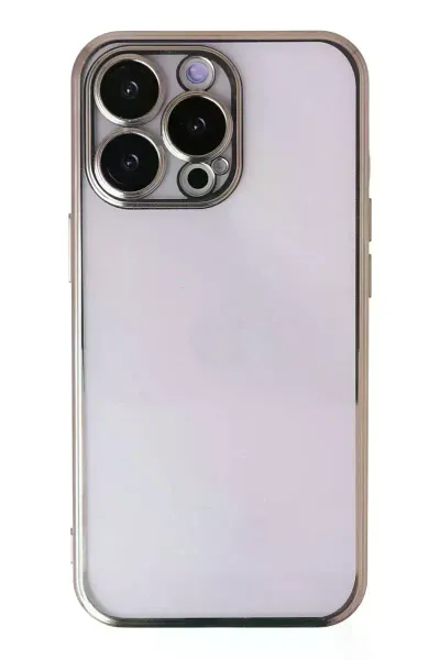 Apple iPhone 13 Pro Max Kılıf Razer Lensli Silikon - Gold
