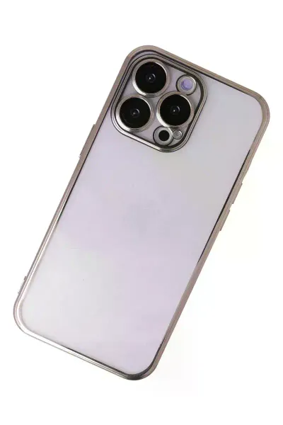 Apple iPhone 13 Pro Max Kılıf Razer Lensli Silikon - Gold