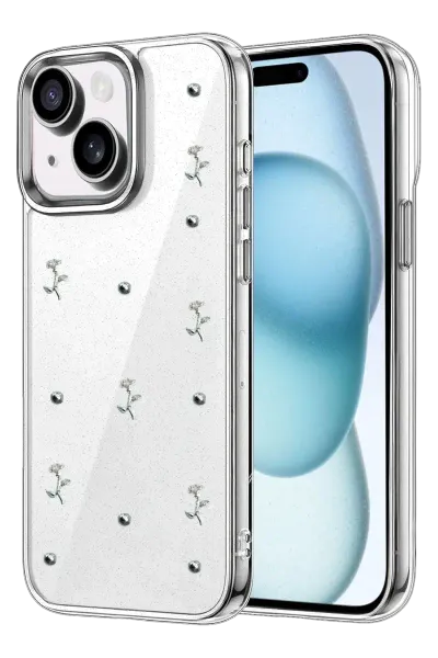 Apple iPhone 14 Fiyonk Desenli Kapak - Desen 4