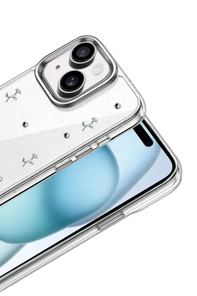 Apple iPhone 14 Fiyonk Desenli Kapak - Desen 4
