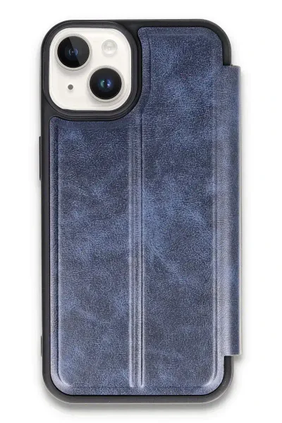 Apple iPhone 14 Kılıf Flip Cover - Lacivert