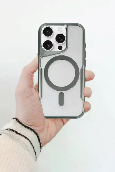 Apple iPhone 14 Pro Kılıf Boyi Magsafe Silikon Kapak - Lacivert