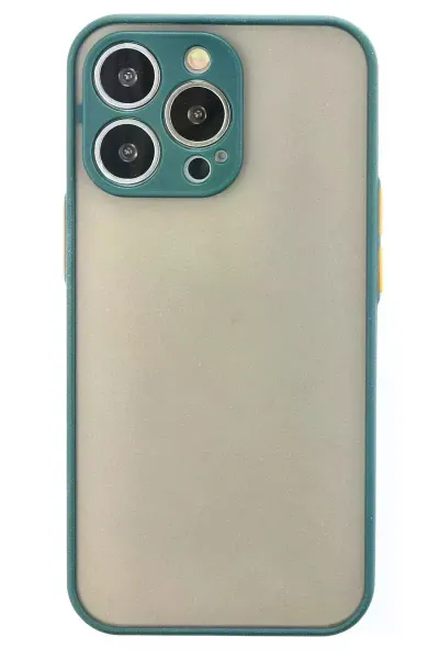 Apple iPhone 14 Pro Kılıf Montreal Silikon Kapak - Yeşil