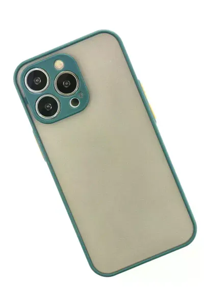 Apple iPhone 14 Pro Kılıf Montreal Silikon Kapak - Yeşil