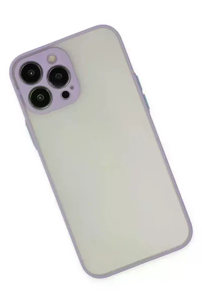 Apple iPhone 14 Pro Max Kılıf Montreal Silikon Kapak - Mor
