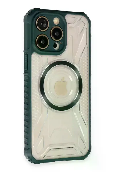 Apple iPhone 14 Pro Max Kılıf Prag Magneticsafe Kapak - Koyu Yeşil