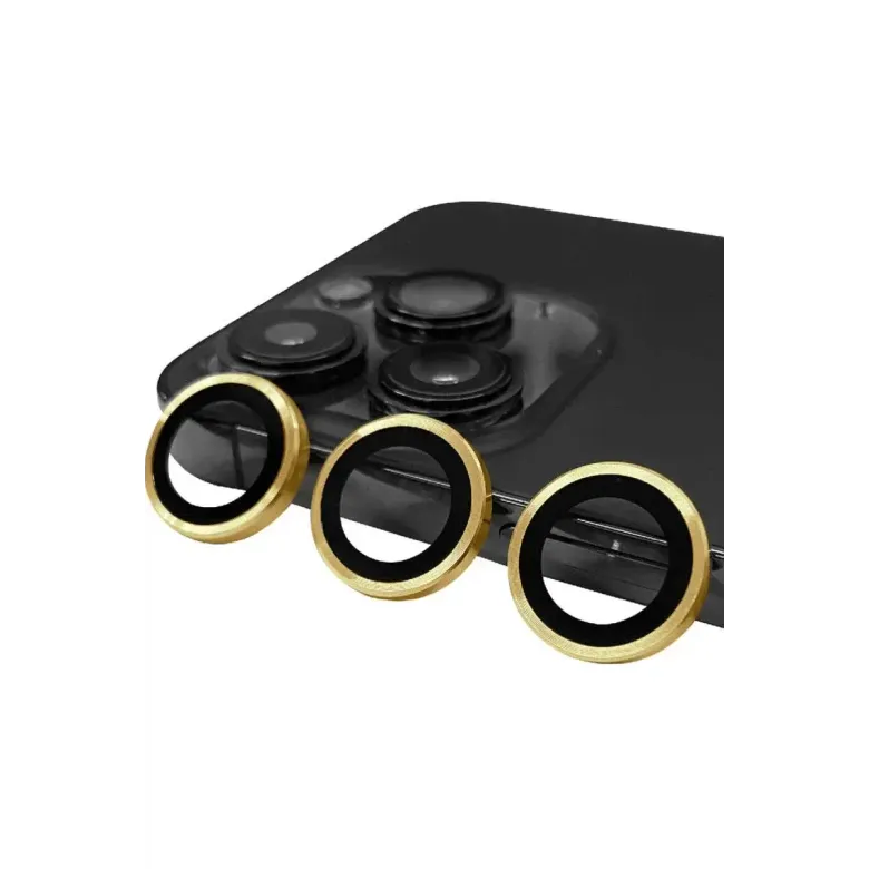 Apple iPhone 14 Pro Max Raze Metal Kamera Lens - Gold