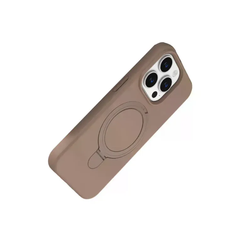 Apple İphone 14 Pro Max Regal Magsafe Standlı Kapak - Çöl Titanyum