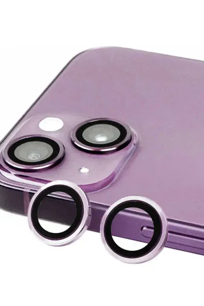 Apple iPhone 14 Raze Metal Kamera Lens - Mor