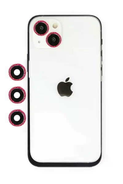 Apple iPhone 14 Shine Kamera Lens - Kırmızı