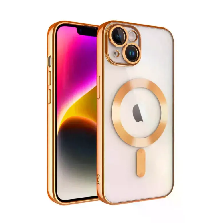 Apple İphone 15 Kılıf Kross Magneticsafe Kapak - Turuncu