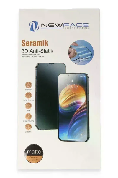 Apple iPhone 16 3D Antistatik Mat Serak Nano Ekran Koruyucu