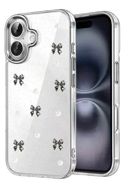 Apple iPhone 16 Fiyonk Desenli Kapak - Desen 8