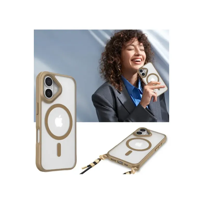 Apple İphone 16 Plus Kılıf Enka Magsafe Silikon Kılıf - Titan Gri