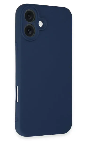 Apple iPhone 16 Plus Kılıf First Silikon - Lacivert
