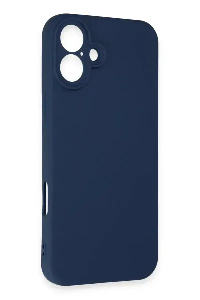Apple iPhone 16 Plus Kılıf First Silikon - Lacivert