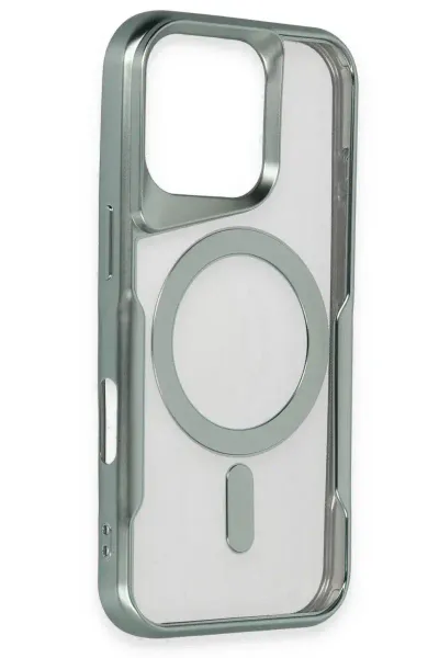 Apple iPhone 16 Pro Kılıf Boyi Magsafe Silikon Kapak - Derin Mor