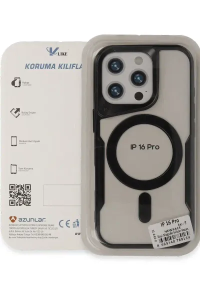 Apple iPhone 16 Pro Kılıf Boyi Magsafe Silikon Kapak - Titan Gri