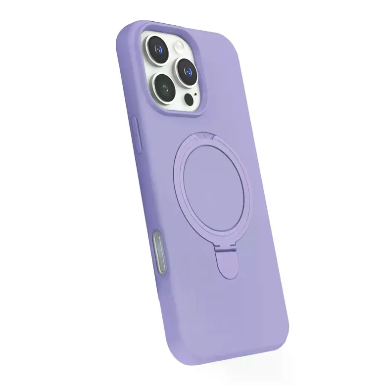 Apple İphone 16 Pro Regal Magsafe Standlı Kapak - Lila