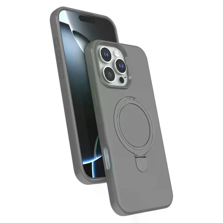 Apple İphone 16 Pro Regal Magsafe Standlı Kapak - Titan Gri