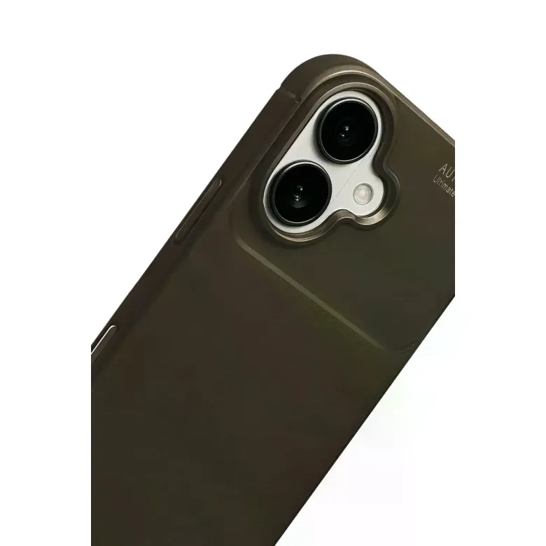Apple İphone 17 Auto Focus Karbon Kapak - Kahverengi