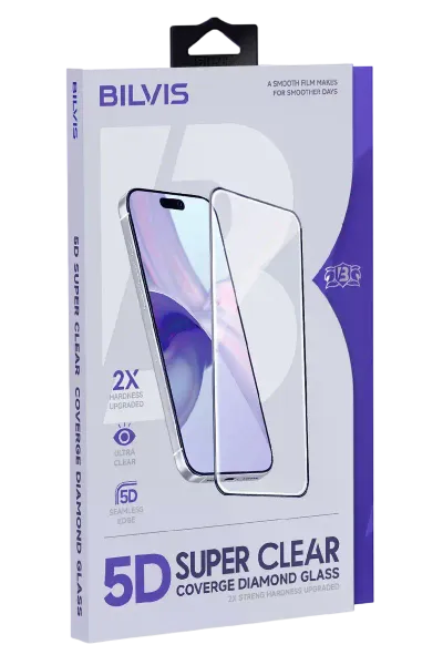 Apple iPhone 17 Pro Max Bilvis 5D Super Clear Diamond Cam Ekran Koruyucu