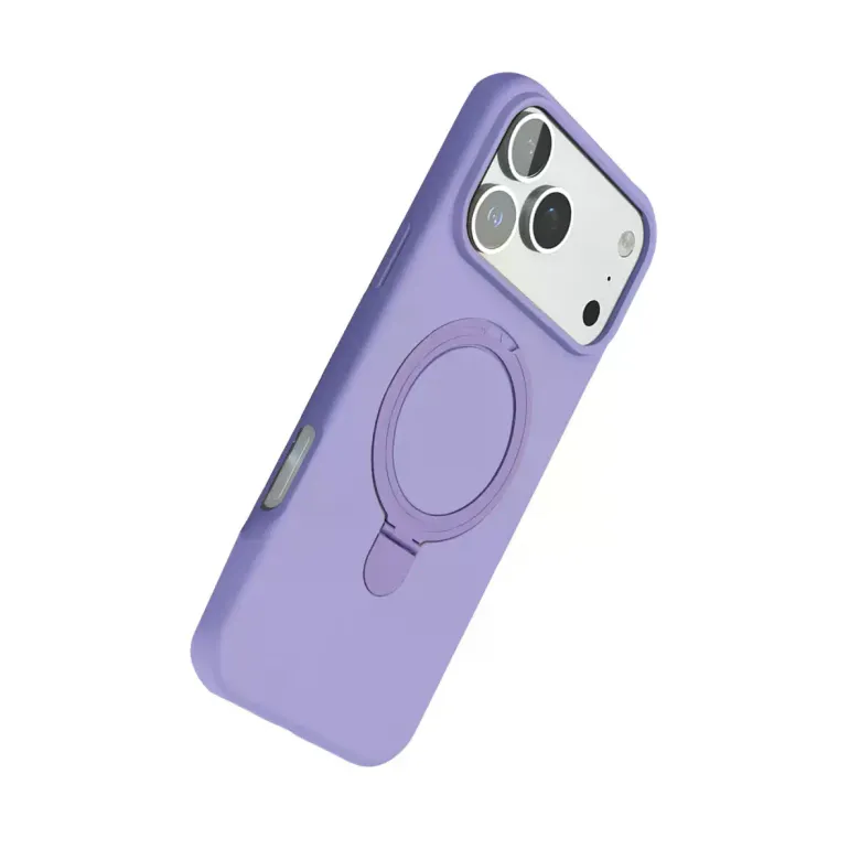 Apple İphone 17 Pro Max Regal Magsafe Standlı Kapak - Lila
