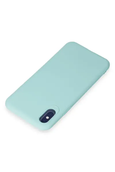 Apple iPhone X Kılıf First Silikon - Turkuaz