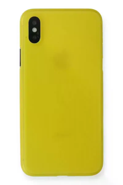 Apple iPhone XS Max Kılıf PP Ultra İnce Kapak - Sarı