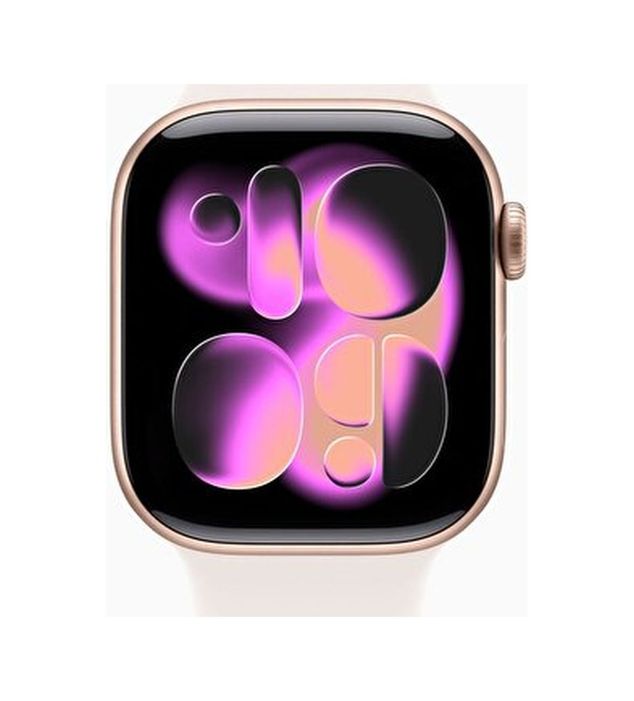 Apple Watch Seri 11 42  MEU44TU/A Akıllı Saat M-L Spor Kordon (Apple Türkiye Garantili) Rose Gold