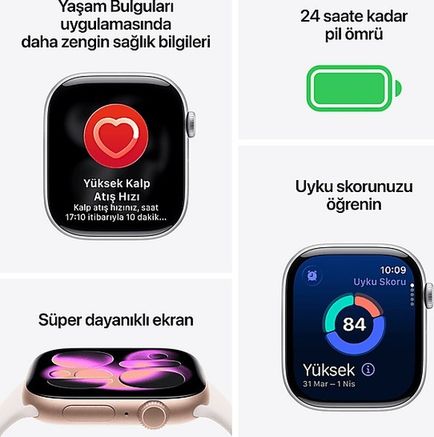 Apple Watch Seri 11 46 Akıllı Saat MEUX4TU/A  (Distribütör Garantili) Siyah