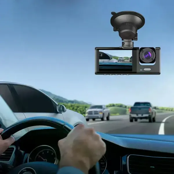 Araç Araba Kamerasi Black Box Traffic Recorder  3 Kameralı (4745)