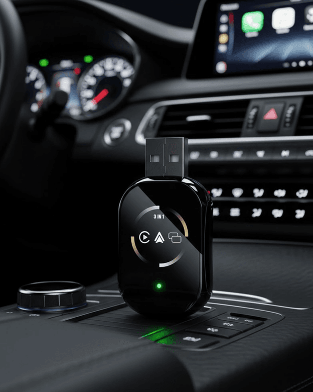Araç İçi Kablosuz Carplay Android Auto Airplay Adaptörü