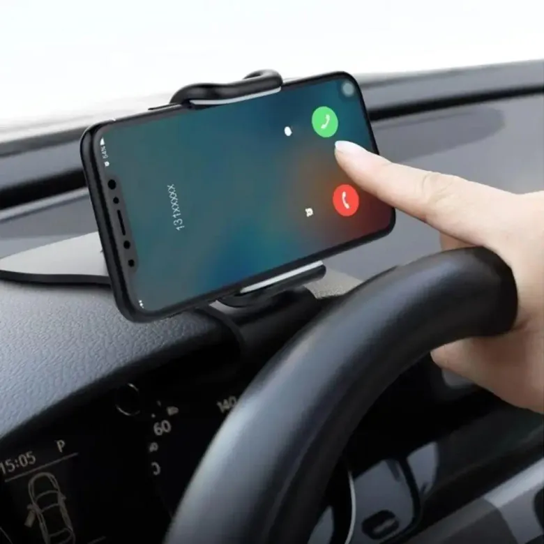 Araç İçi Konsola Takılan Döner Başlıklı Telefon Kıskacı Telefon Tutucu (4745)
