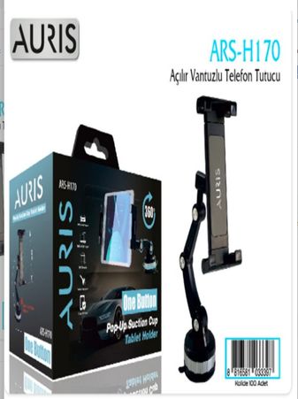 Araç İçi Tablet Tutucu 360° Döner Vantuzlu Model