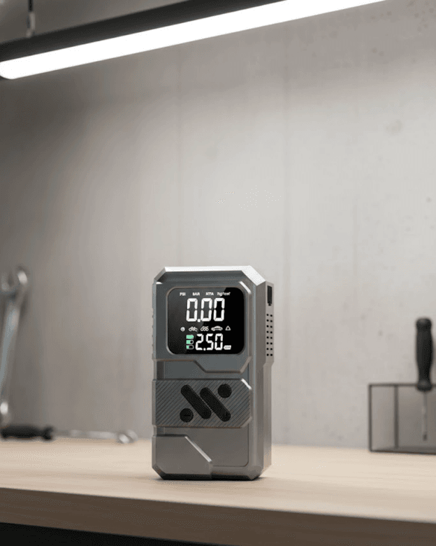 Araçlar İçin Akü Takviye Lastik Şişirme ve Powerbank Cihazı