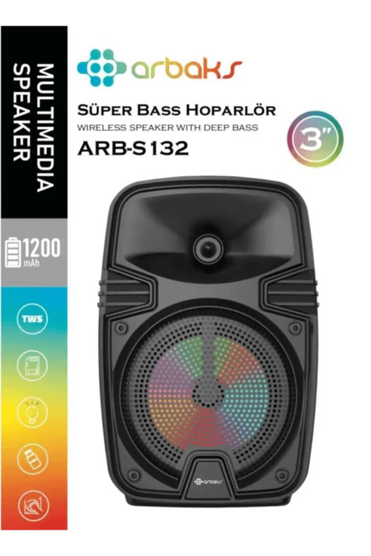 Arbaks 17 Cm Bluetooth Super Bass Höparlör  Arbs132